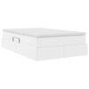 vidaXL Κρεβάτι με αποθηκευτικό χώρο και στρώμα Λευκό 120 x 190 cm
