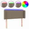 vidaXL &Kappa;&epsilon;&phi;&alpha;&lambda;ά&rho;&iota; &Kappa;&rho;&epsilon;&beta;&alpha;&tau;&iota;&omicron;ύ LED Taupe 93x16x78/88 &epsilon;&kappa;. &Upsilon;&phi;&alpha;&sigma;&mu;ά&tau;&iota;&nu;&omicron;
