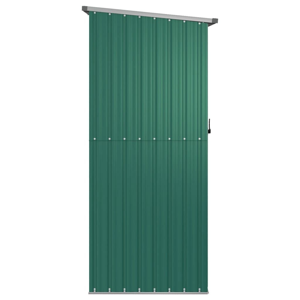 vidaXL Αποθήκη Κήπου Πράσινη 180,5x97x209,5 εκ. από Γαλβαν. Ατσάλι