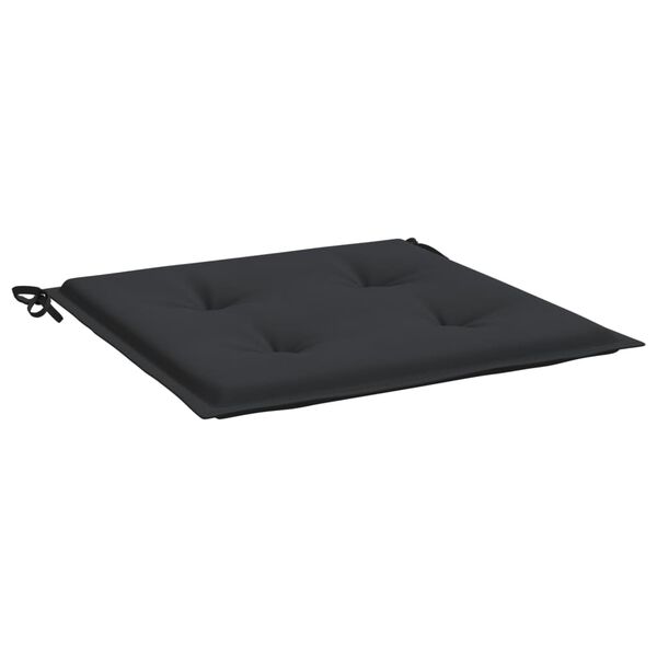 vidaXL Μαξιλάρια Καρέκλας Κήπου 6 τεμ. Μαύρα 50x50x3 εκ. Oxford Ύφασμα
