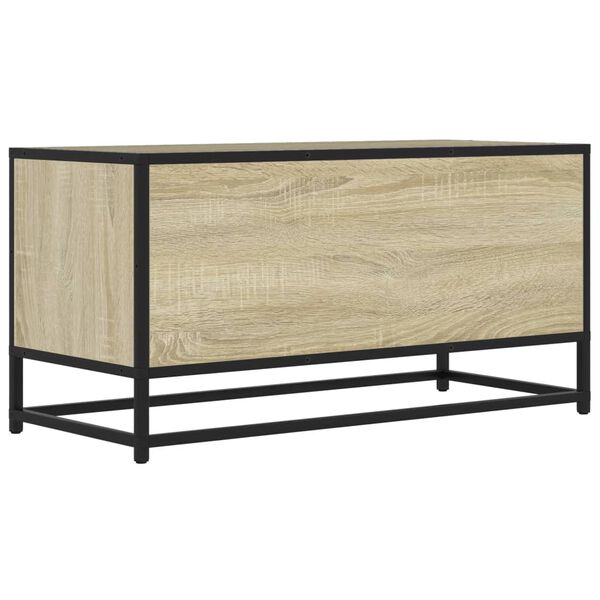 vidaXL Έπιπλο Τηλεόρασης Sonoma Δρυς 80x34,5x40εκ Επεξ. Ξύλο/Μέταλλο