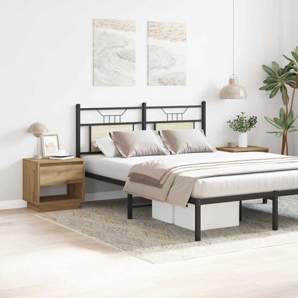 vidaXL Κομοδίνο 2 pcs Artisan Oak 45 x 34 x 44 εκ Επεξεργασμένο ξύλο