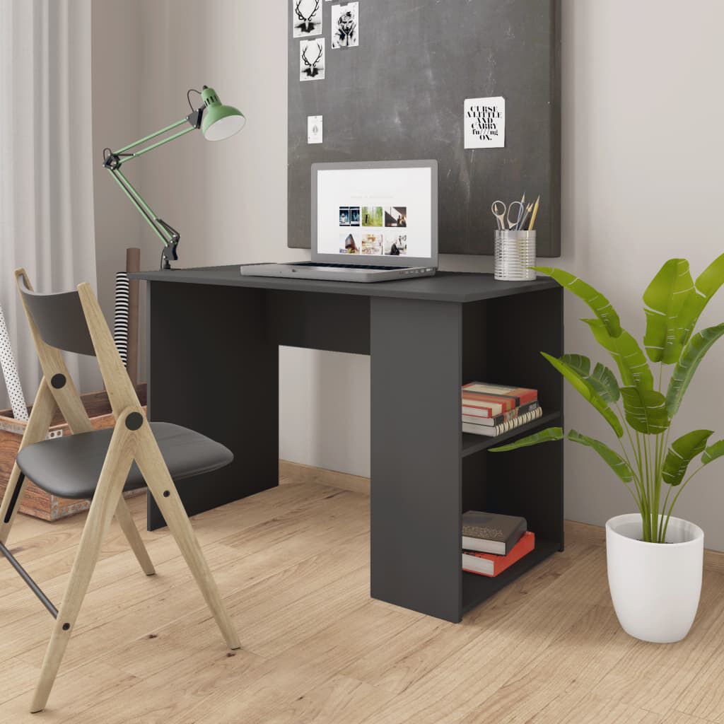 vidaXL Γραφείο Γκρι 110 x 60 x 73 εκ. από Μοριοσανίδα