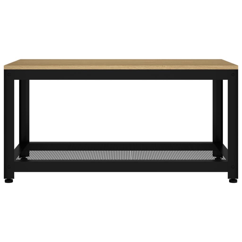 vidaXL Τραπεζάκι Σαλονιού Αν. Καφέ/Μαύρο 90x45x45 εκ. από MDF/Σίδερο