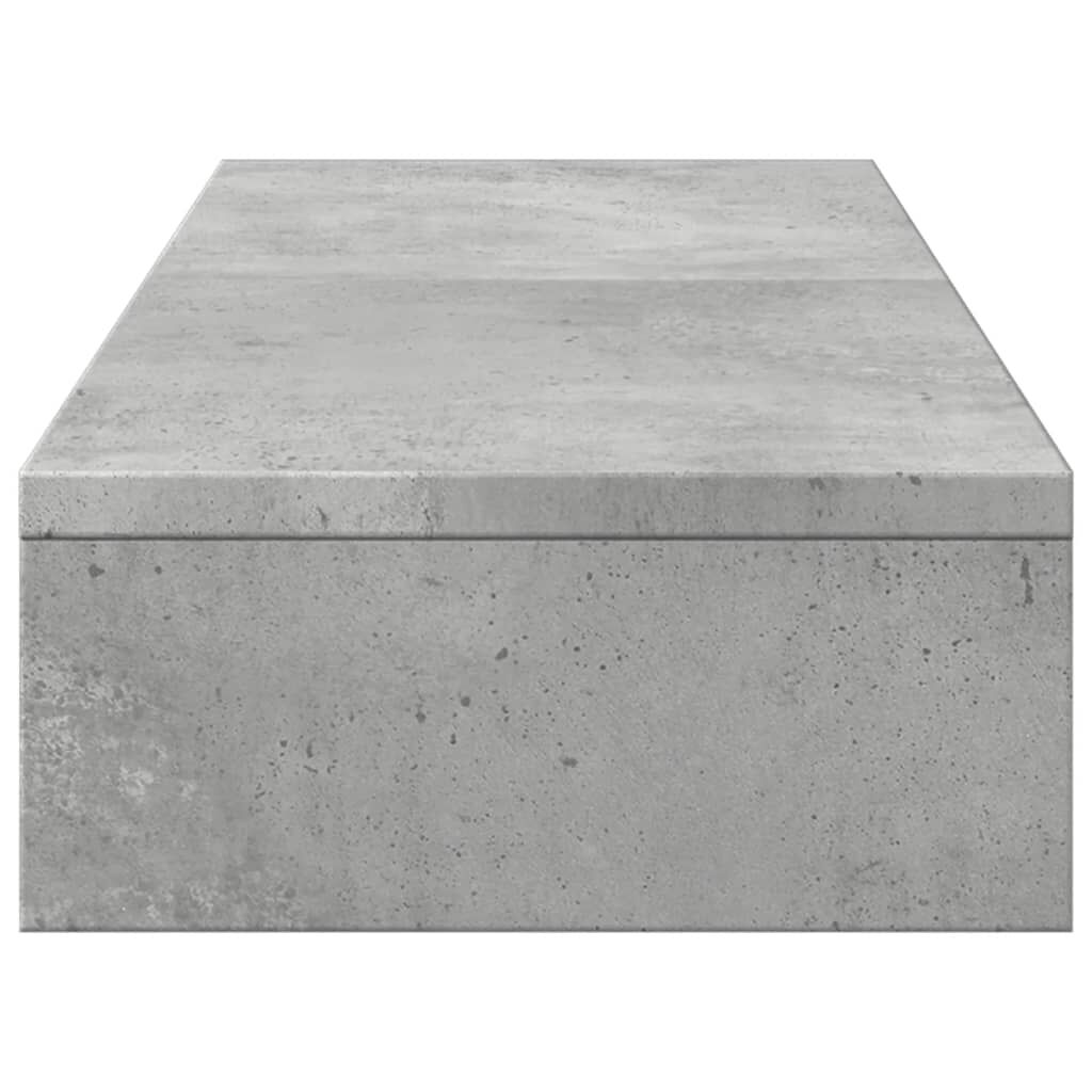 vidaXL Βάση Οθόνης Ρυθμιζ. Γκρι Σκυρ. 80x24x10,5 εκ. Επεξεργ. Ξύλο