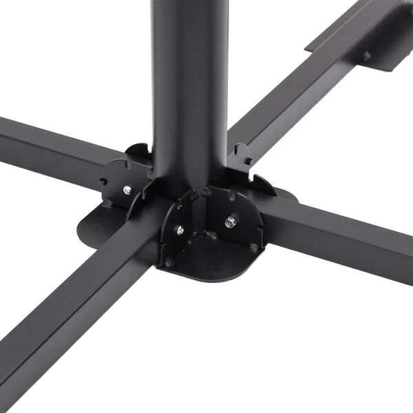 vidaXL 5 τεμαχίων σετ βάσεων ομπρελών κήπου από γρανίτη και χάλυβα