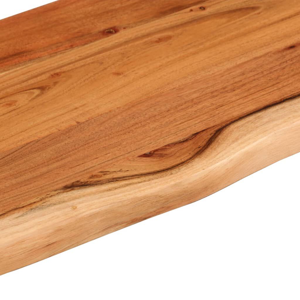 vidaXL Ράφι Επιτοίχιο Ορθ. Live Edge 70x20x2,5 εκ. Μασίφ Ξύλο Ακακίας