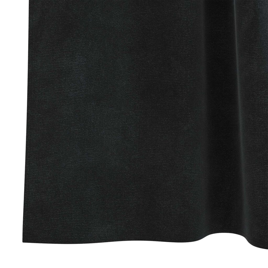 vidaXL Κουρτίνες με κουρτίνες 2 pcs Μαύρο 140 x 140 cm Βελούδο