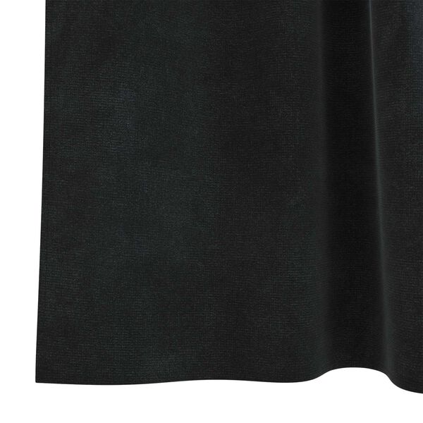 vidaXL Κουρτίνες με κουρτίνες 2 pcs Μαύρο 140 x 140 cm Βελούδο