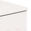 vidaXL Κομοδίνο με συρτάρι Λευκό 37 x 35 x 18.5 εκ Μασίφ ξύλο πεύκου
