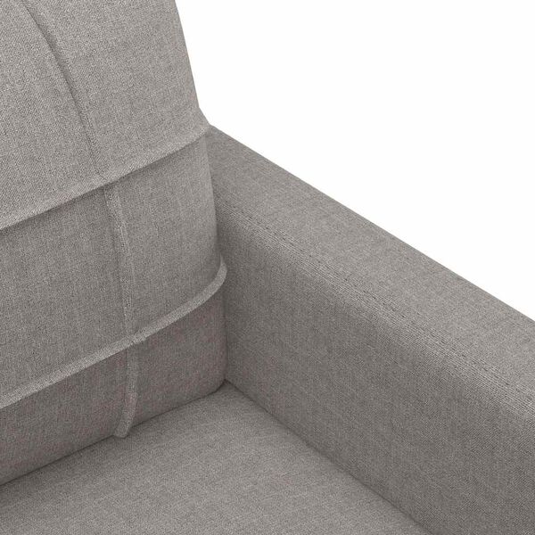 vidaXL Καναπές Διθέσιος Taupe 140 εκ. Υφασμάτινος