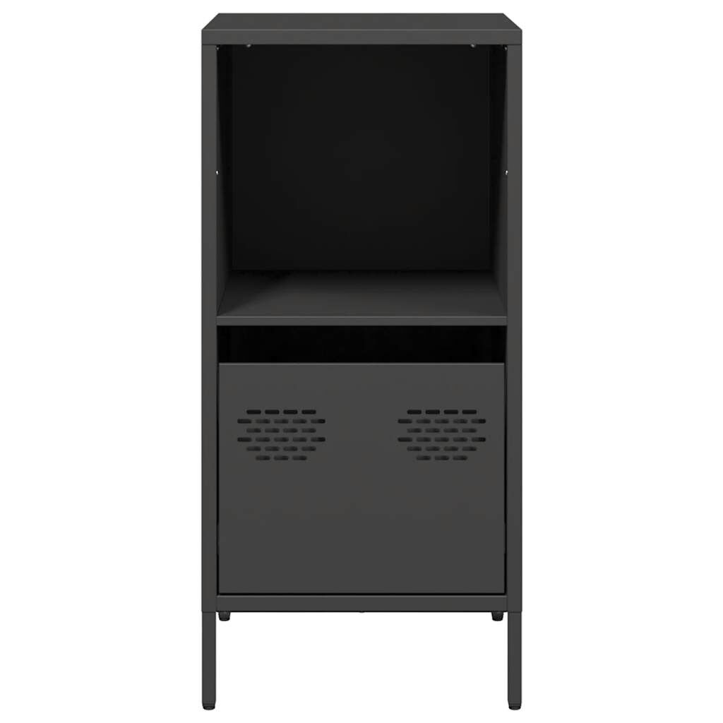 vidaXL Ντουλάπι Μαύρο 35x39x73,5 εκ. από Χάλυβα Ψυχρής Έλασης