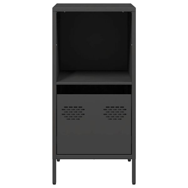 vidaXL Ντουλάπι Μαύρο 35x39x73,5 εκ. από Χάλυβα Ψυχρής Έλασης