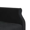 vidaXL Καναπές Κρεβάτι Γωνιακός Μαύρος 271 x 140 x 70 εκ. Βελούδινος