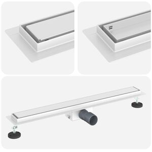 vidaXL 2 &sigma;&epsilon; 1 &epsilon;&kappa;&rho;&omicron;ή &nu;&tau;&omicron;&upsilon;&sigmaf; &Alpha;&sigma;&eta;&mu;ί 80 cm &Alpha;&nu;&omicron;&xi;&epsilon;ί&delta;&omega;&tau;&omicron; &Alpha;&tau;&sigma;ά&lambda;&iota; 304