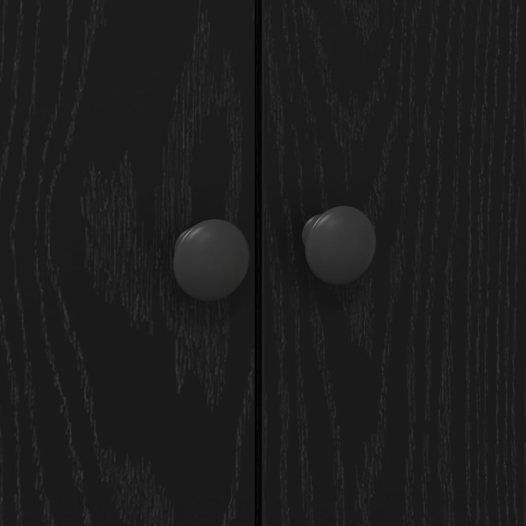 vidaXL Ντουλάπι Κουζίνας Μαύρη Καστανιά 60x50x180 cm Επεξεργασμένο Ξύλο