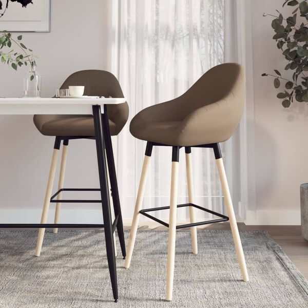 vidaXL &Sigma;&kappa;&alpha;&mu;&pi;ό &Mu;&pi;&alpha;&rho; 2 &tau;&epsilon;&mu;. &Kappa;&alpha;&phi;έ &Upsilon;&phi;&alpha;&sigma;&mu;ά&tau;&iota;&nu;&alpha;