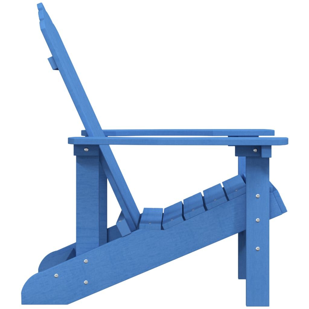 vidaXL Καρέκλα Κήπου Adirondack Θαλασσί από HDPE