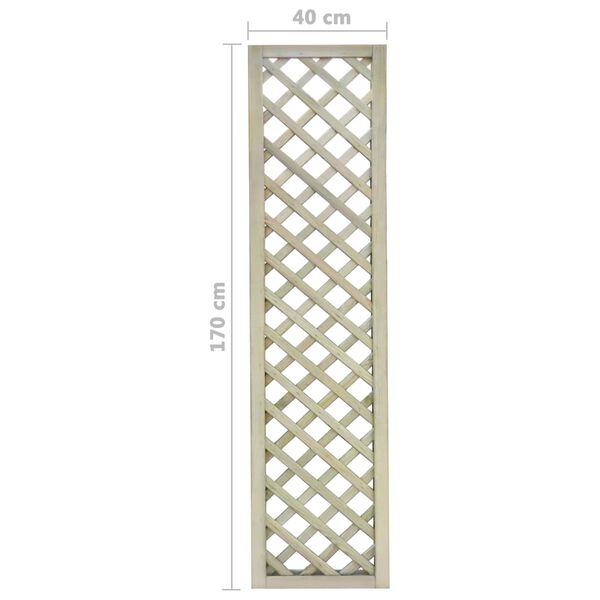 vidaXL Καφασωτό Κήπου 40 x 170 εκ. από Εμποτισμένο Ξύλο Πεύκου