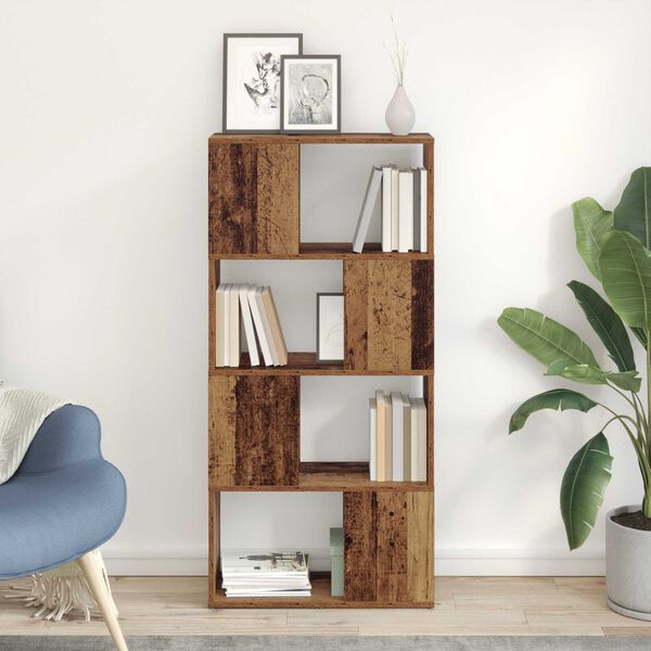 vidaXL Κέντρο ψυχαγωγίας Καφέ 60 x 24 x 124 εκ Επεξεργασμένο ξύλο