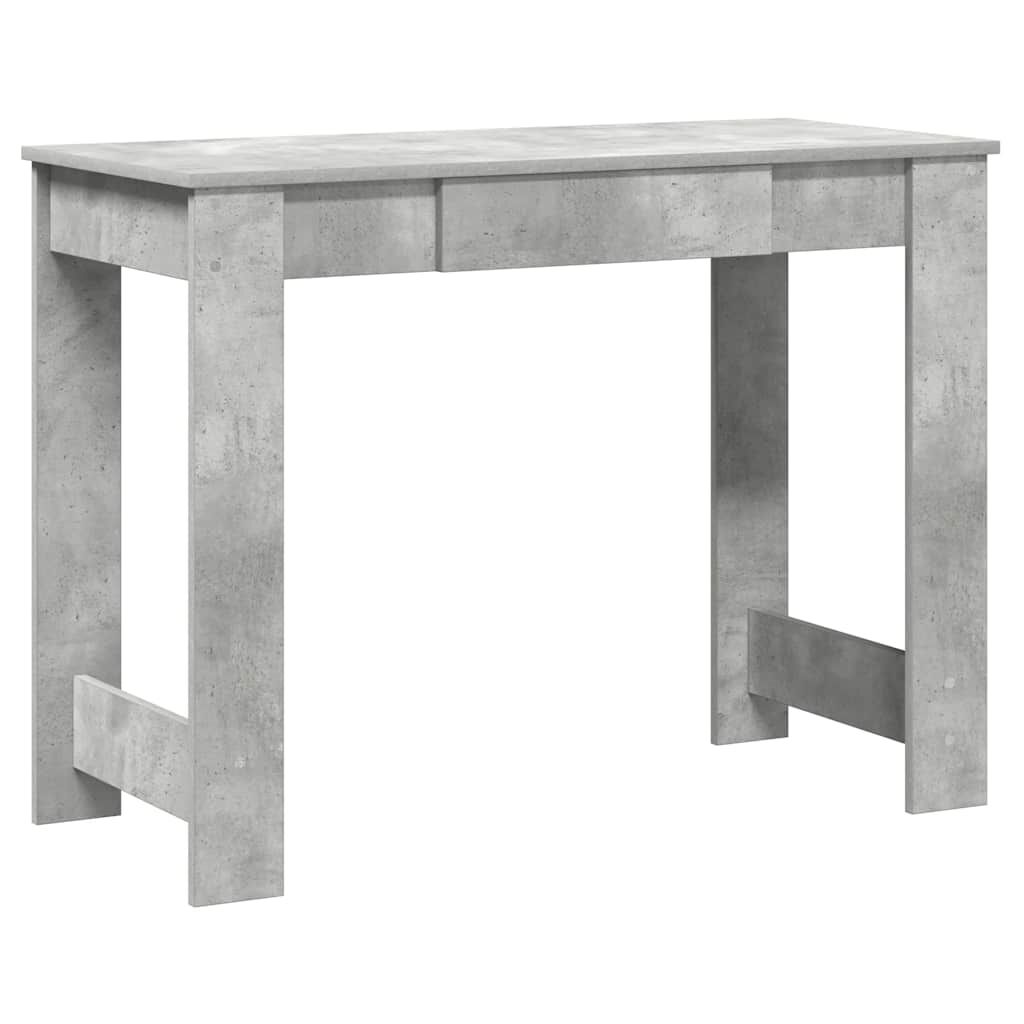 vidaXL Γραφείο Γκρι του Σκυροδέματος 100x45x75 εκ. από Μοριοσανίδα