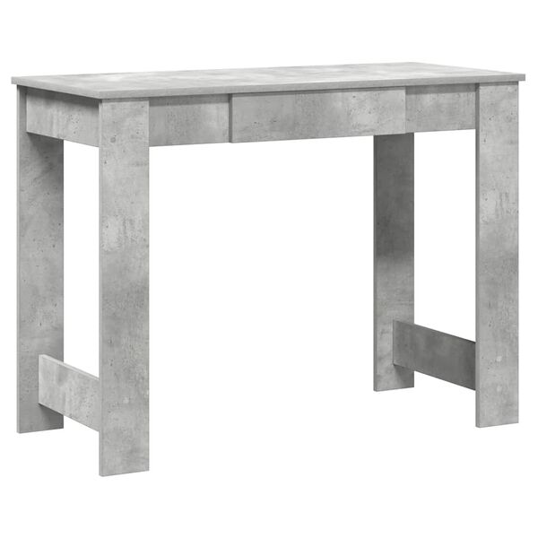 vidaXL Γραφείο Γκρι του Σκυροδέματος 100x45x75 εκ. από Μοριοσανίδα
