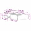 vidaXL Κρεβάτι με Συρτάρια Παλαιό ξύλο 90 x 190 cm Επεξεργασμένο ξύλο