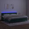 vidaXL &Kappa;&rho;&epsilon;&beta;ά&tau;&iota; Boxspring &mu;&epsilon; &Sigma;&tau;&rho;ώ&mu;&alpha; & LED &Sigma;&kappa;. &Pi;&rho;ά&sigma;&iota;&nu;&omicron; 200x200&epsilon;&kappa; &Beta;&epsilon;&lambda;&omicron;ύ&delta;&omicron;