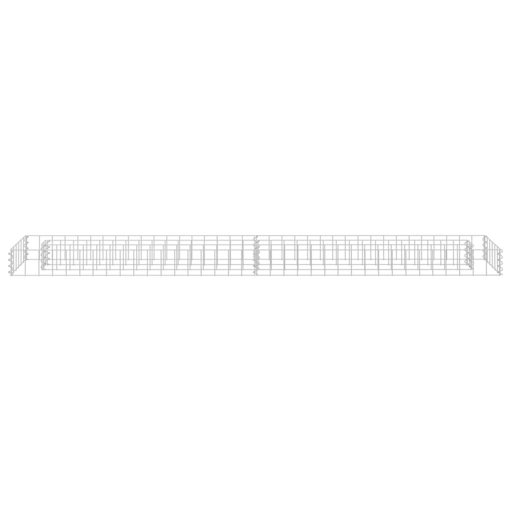vidaXL Συρματοκιβώτιο-Γλάστρα Υπερυψωμένη 180x30x10 εκ. Γαλβ. Χάλυβας