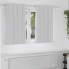 vidaXL Κουρτίνες με κουρτίνες 2 pcs Ανοιχτό Γκρι 140x140cm Πολυεστέρας