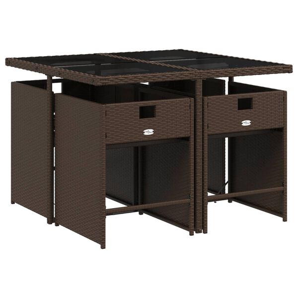 vidaXL &Sigma;&epsilon;&tau; &Tau;&rho;&alpha;&pi;&epsilon;&zeta;&alpha;&rho;ί&alpha;&sigmaf; &Kappa;ή&pi;&omicron;&upsilon; 5 &Tau;&epsilon;&mu;&alpha;&chi;ί&omega;&nu; &Kappa;&alpha;&phi;έ &Sigma;&upsilon;&nu;&theta;. &Rho;&alpha;&tau;ά&nu; &mu;&epsilon; &Mu;&alpha;&xi;&iota;&lambda;ά&rho;&iota;&alpha;