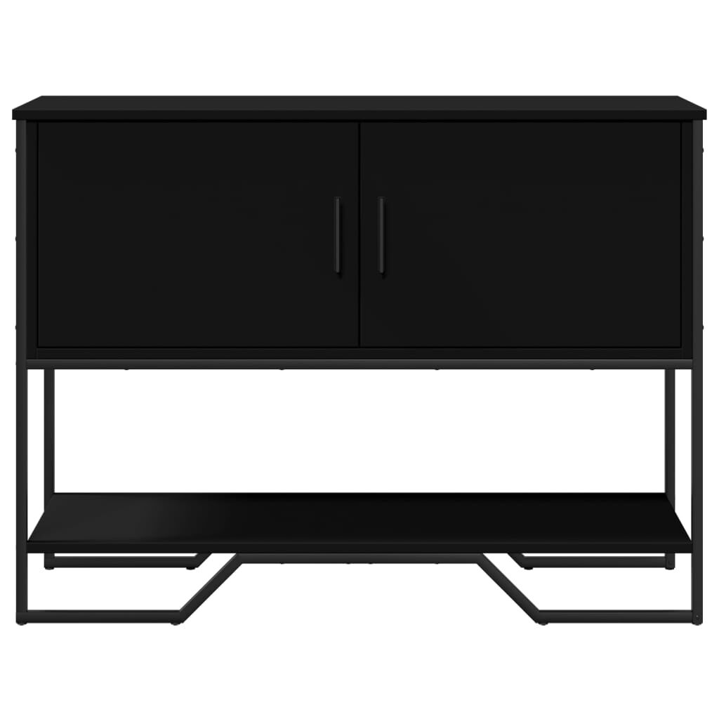 vidaXL Τραπέζι Κονσόλα Μαύρο 100x35x74,5 εκ. από Επεξεργ. Ξύλο
