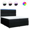 vidaXL &Kappa;&rho;&epsilon;&beta;ά&tau;&iota; Boxspring &mu;&epsilon; &Sigma;&tau;&rho;ώ&mu;&alpha; &Mu;&alpha;ύ&rho;&omicron; 200x200 &epsilon;&kappa;. &Upsilon;&phi;&alpha;&sigma;&mu;ά&tau;&iota;&nu;&omicron;