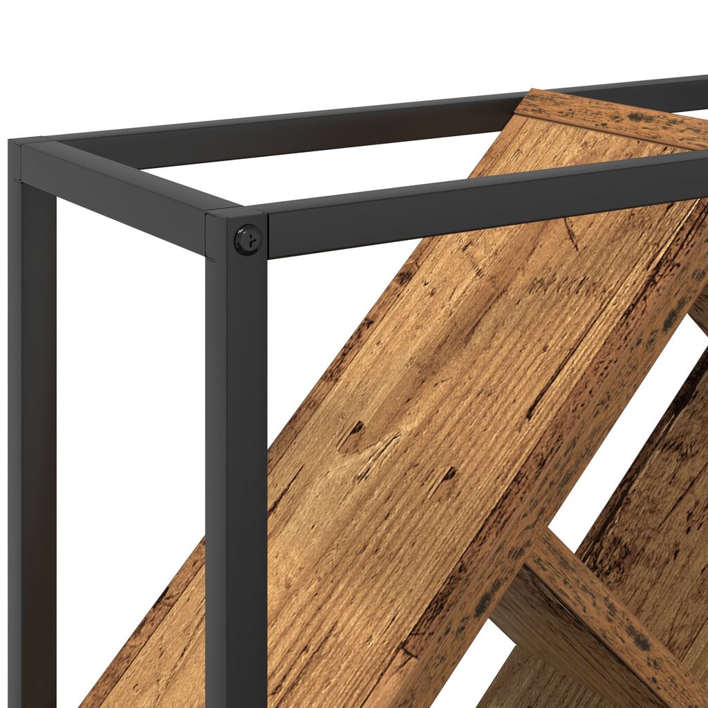 vidaXL Ράφι κρασιών από παλιό ξύλο 51x18x52,5 εκ. Κατασκευασμένο από υλικό ξύλου