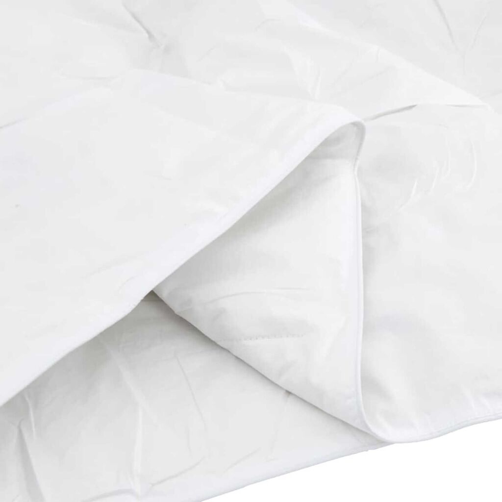 vidaXL Σετ Παπλωμάτων με μαξιλάρι 2 pcs Λευκό 155 x 220 cm Πούπουλο