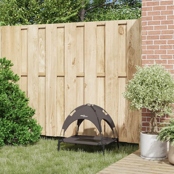 vidaXL Κρεβάτι Σκύλου Καφέ s Ατσάλι