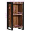 vidaXL Κομοδίνο 40x30x80 cm από μασίφ ξύλο αναγεννημένο