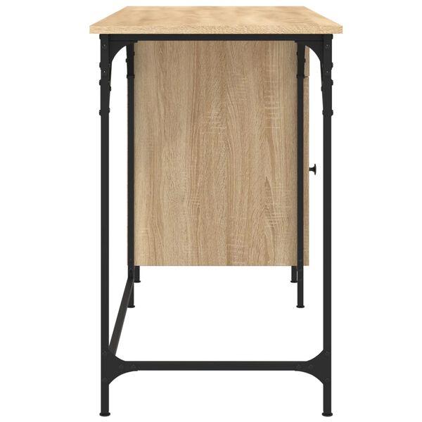 vidaXL Γραφείο Υπολογιστή Sonoma Δρυς 131x48x75 εκ. Επεξεργασμένο Ξύλο