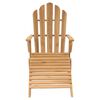vidaXL Καρέκλα Adirondack με Υποπόδιο από Μασίφ Ξύλο Teak
