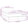 vidaXL &Kappa;&rho;&epsilon;&beta;ά&tau;&iota; Boxspring &mu;&epsilon; &Sigma;&tau;&rho;ώ&mu;&alpha; & LED &Mu;&alpha;ύ&rho;&omicron; 120x190 &epsilon;&kappa;. &Beta;&epsilon;&lambda;&omicron;ύ&delta;&iota;&nu;&omicron;