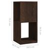 vidaXL Ντουλάπι Περιστρ. Καπνιστή Δρυς 34,5x34,5x75,5 εκ. Επεξ. Ξύλο