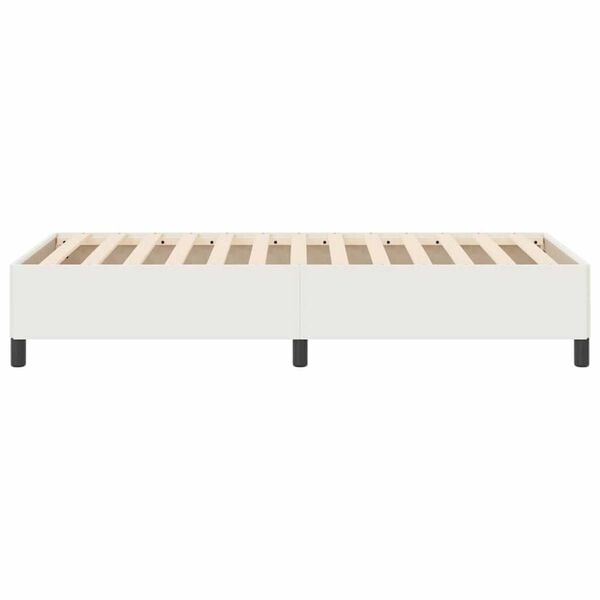 vidaXL Σκελετός Κρεβατιού Κρεμ 90 x 190 cm Βελούδο