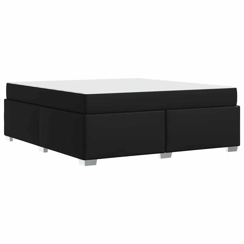 vidaXL Σκελετός Κρεβατιού Μαύρο 180 x 200 cm Τεχνητό δέρμα