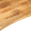 vidaXL Επιφάνεια Γραφείου Καμπύλη 100x80x2,5 εκ Μασίφ Ακατ. Μάνγκο