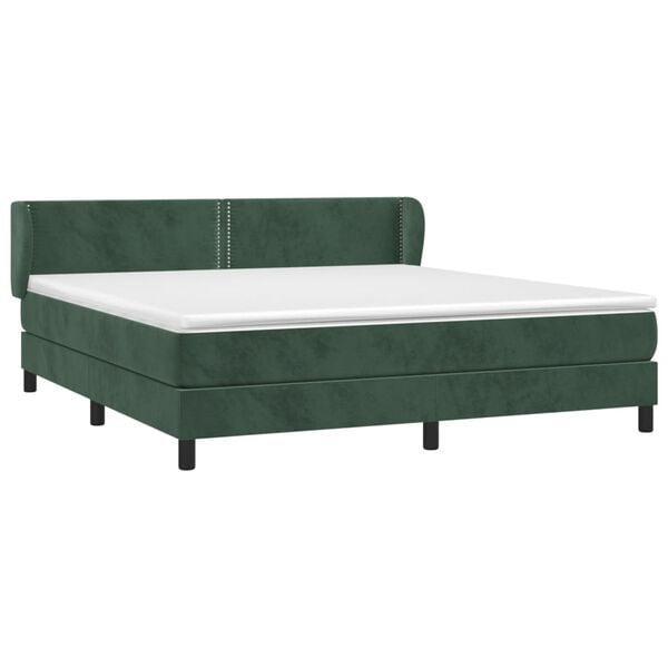 vidaXL &Kappa;&rho;&epsilon;&beta;ά&tau;&iota; Boxspring &mu;&epsilon; &Sigma;&tau;&rho;ώ&mu;&alpha; &Sigma;&kappa;&omicron;ύ&rho;&omicron; &Pi;&rho;ά&sigma;&iota;&nu;&omicron; 180x200&epsilon;&kappa;. &Beta;&epsilon;&lambda;&omicron;ύ&delta;&iota;&nu;&omicron;