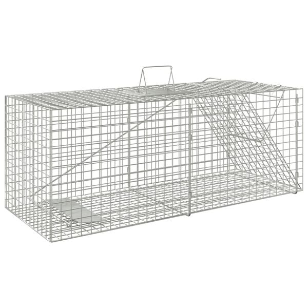 vidaXL Παγίδα Ζώων 64,5 x 25 x 26,5 εκ. από Γαλβανισμένο Χάλυβα