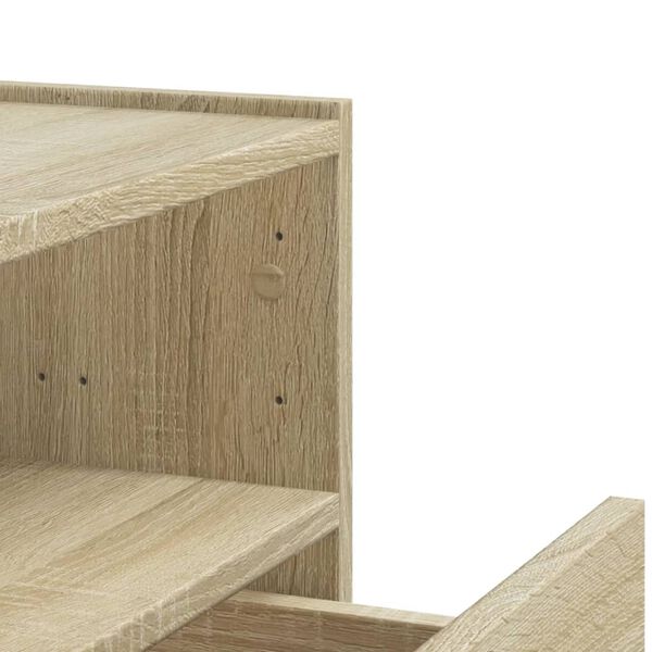 vidaXL Κομοδίνα Επιτοίχια 2 τεμ. Sonoma Δρυς 45x30x35 εκ.