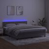 vidaXL &Kappa;&rho;&epsilon;&beta;ά&tau;&iota; Boxspring &mu;&epsilon; &Sigma;&tau;&rho;ώ&mu;&alpha; & LED &Alpha;&nu;.&Gamma;&kappa;&rho;&iota; 180x200 &epsilon;&kappa;. &Beta;&epsilon;&lambda;&omicron;ύ&delta;&iota;&nu;&omicron;