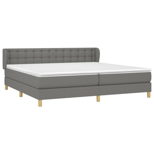 vidaXL &Kappa;&rho;&epsilon;&beta;ά&tau;&iota; Boxspring &mu;&epsilon; &Sigma;&tau;&rho;ώ&mu;&alpha; &Sigma;&kappa;&omicron;ύ&rho;&omicron; &Gamma;&kappa;&rho;&iota; 200x200 &epsilon;&kappa;. &Upsilon;&phi;&alpha;&sigma;&mu;ά&tau;&iota;&nu;&omicron;