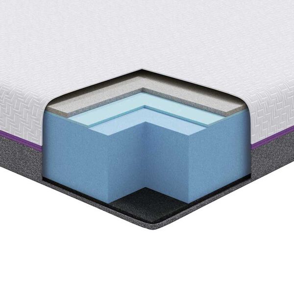 vidaXL Στρώμα Λευκό, Γκρι 70 x 200 cm Pěna